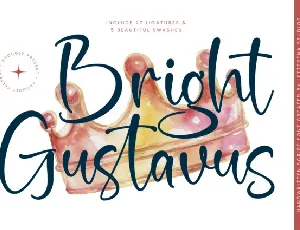 Bright Gustavus font