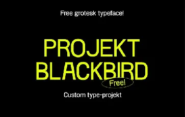 Projekt Blackbird font