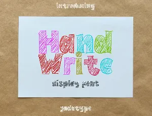 Hand Write font
