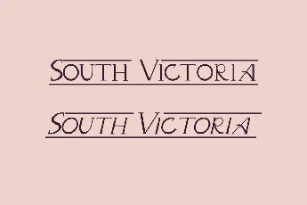 South Victoria Demo font