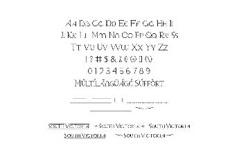 South Victoria Demo font