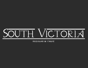 South Victoria Demo font