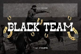 Black Team Demo font