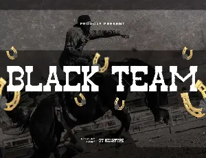 Black Team Demo font