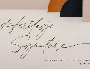 Heritage Signature font