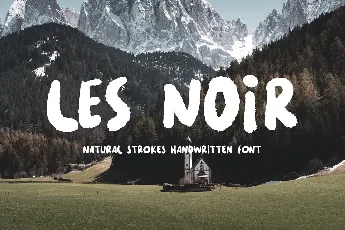 LES NOIR font