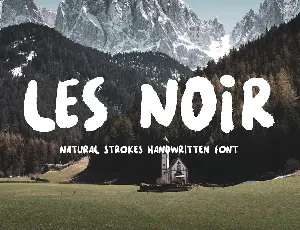 LES NOIR font