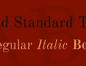 Old Standard TT font