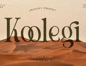 Koolegi font