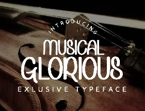 Musical Glorious font