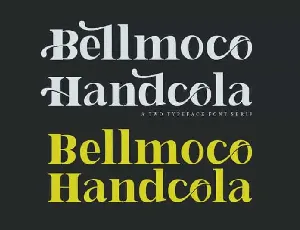 Bellmoco Handcola Serif font