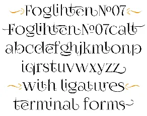 FogliÂ­hten No07 font