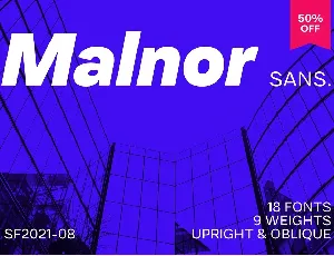 Malnor Sans Family font