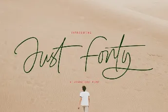 Justy Signature font