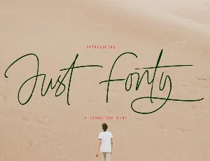 Justy Signature font