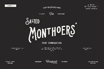 Salted Monthoers Typeface font