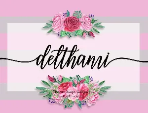 Delthami font