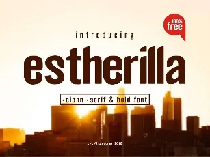 Estherilla Typeface Free font