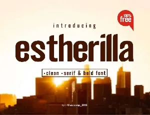 Estherilla Typeface Free font