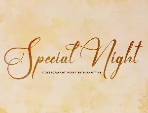 Special Night Demo font