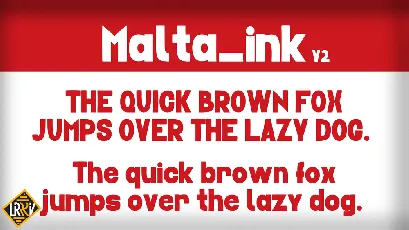 Malta_INK font