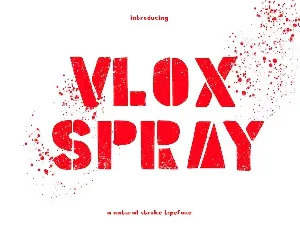 VLOXSPRAY font