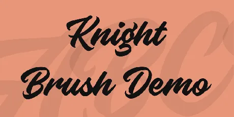 Knight Brush Demo font