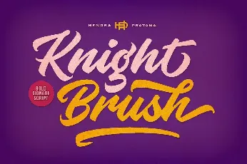 Knight Brush Demo font