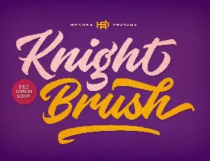 Knight Brush Demo font