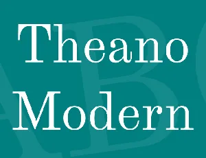 Theano Modern font