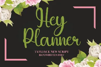 Hey Planner font