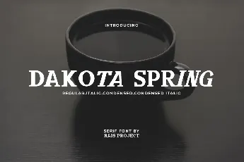 Dakota Spring font