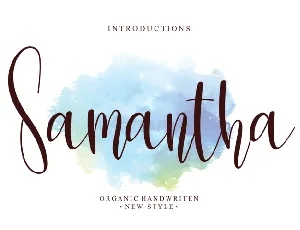 Samantha font