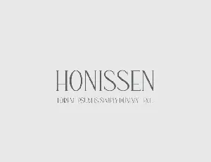 Honissen font