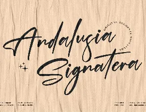 Andalusia Signatera font