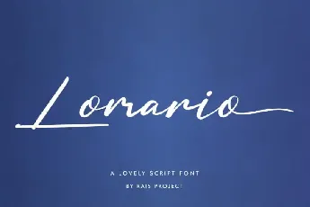 Lomario Calligraphy font