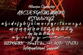 Holmeria Script font