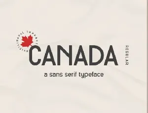 Canada font
