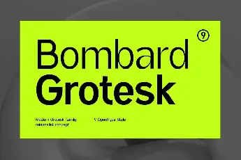 Bombard Grotesk font