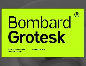 Bombard Grotesk font