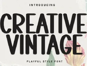 Creative Vintage Display font