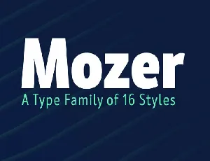 Mozer Family font