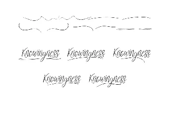 Knowingness Demo font