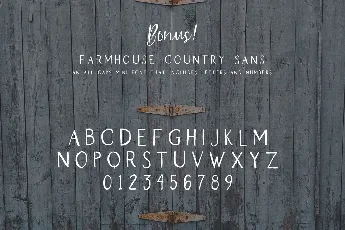 Farmhouse Country Demo Beck McCormick font