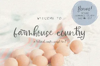 Farmhouse Country Demo Beck McCormick font