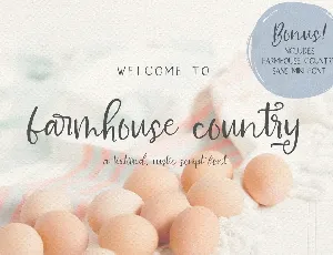 Farmhouse Country Demo Beck McCormick font