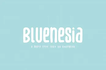 Bluenesia font