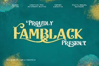 Famblack font