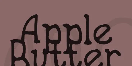 Apple Butter font