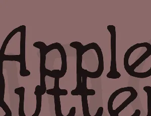 Apple Butter font